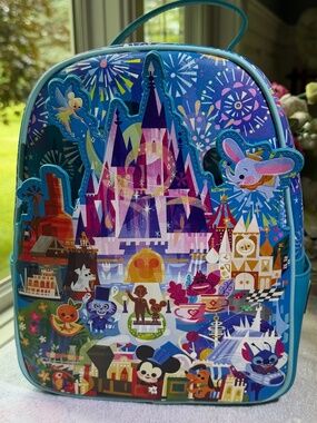 NWT Disney Parks Loungefly by Artist Joey Chou Mini Backpack